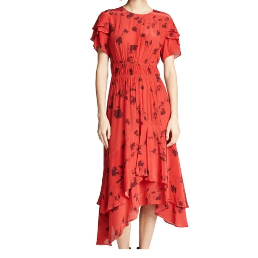 NWT $534‎ Preen by Thornton Bregazzi floral dress . M